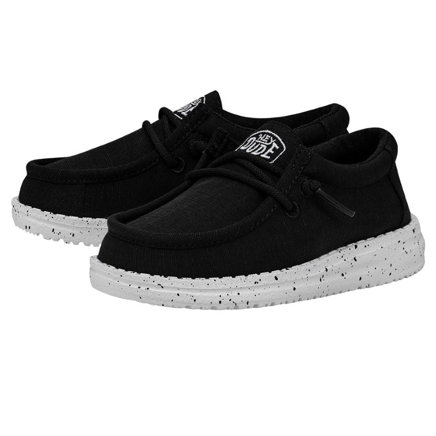 Wally Toddler Slub Canvas Black