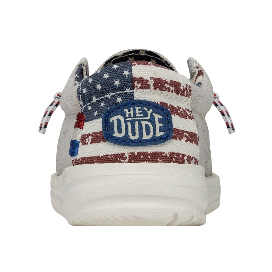 Wally Toddler Patriotic Off White Patriotic