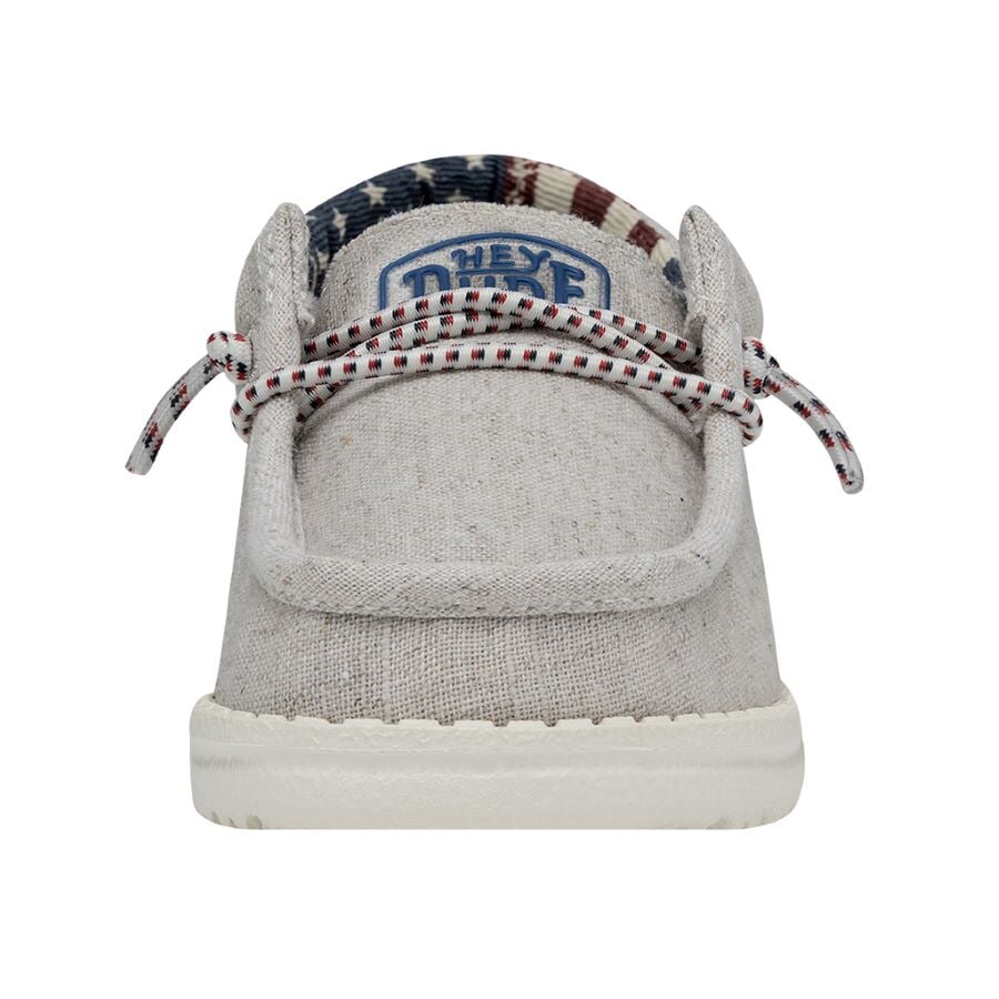 Wally Toddler Patriotic Off White Patriotic