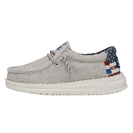 Wally Toddler Patriotic Off White Patriotic
