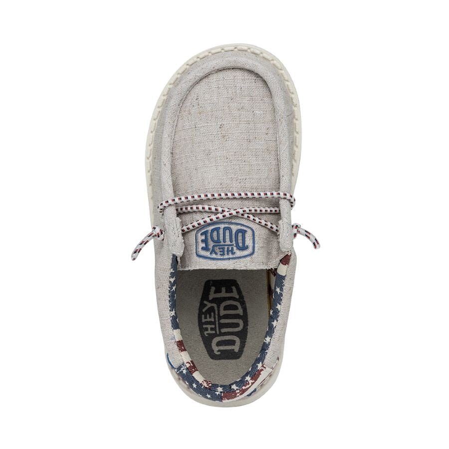 Wally Toddler Patriotic Off White Patriotic