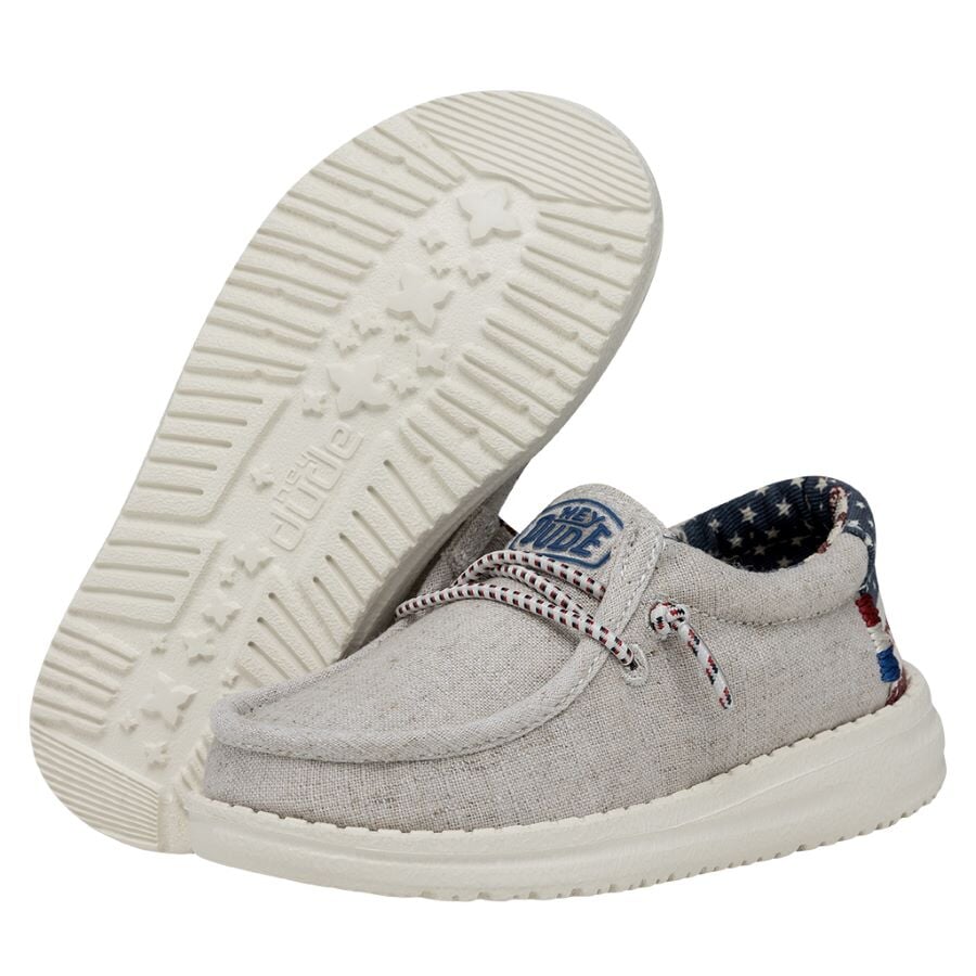 Wally Toddler Patriotic Off White Patriotic