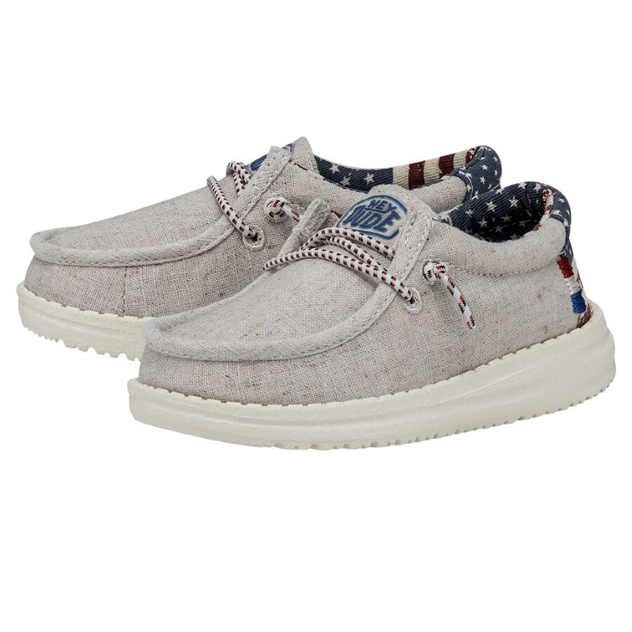 Wally Toddler Patriotic Off White Patriotic