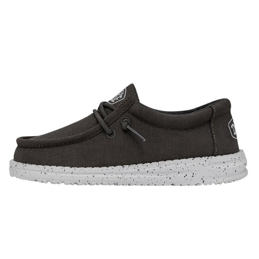 Wally Youth Slub Canvas Black