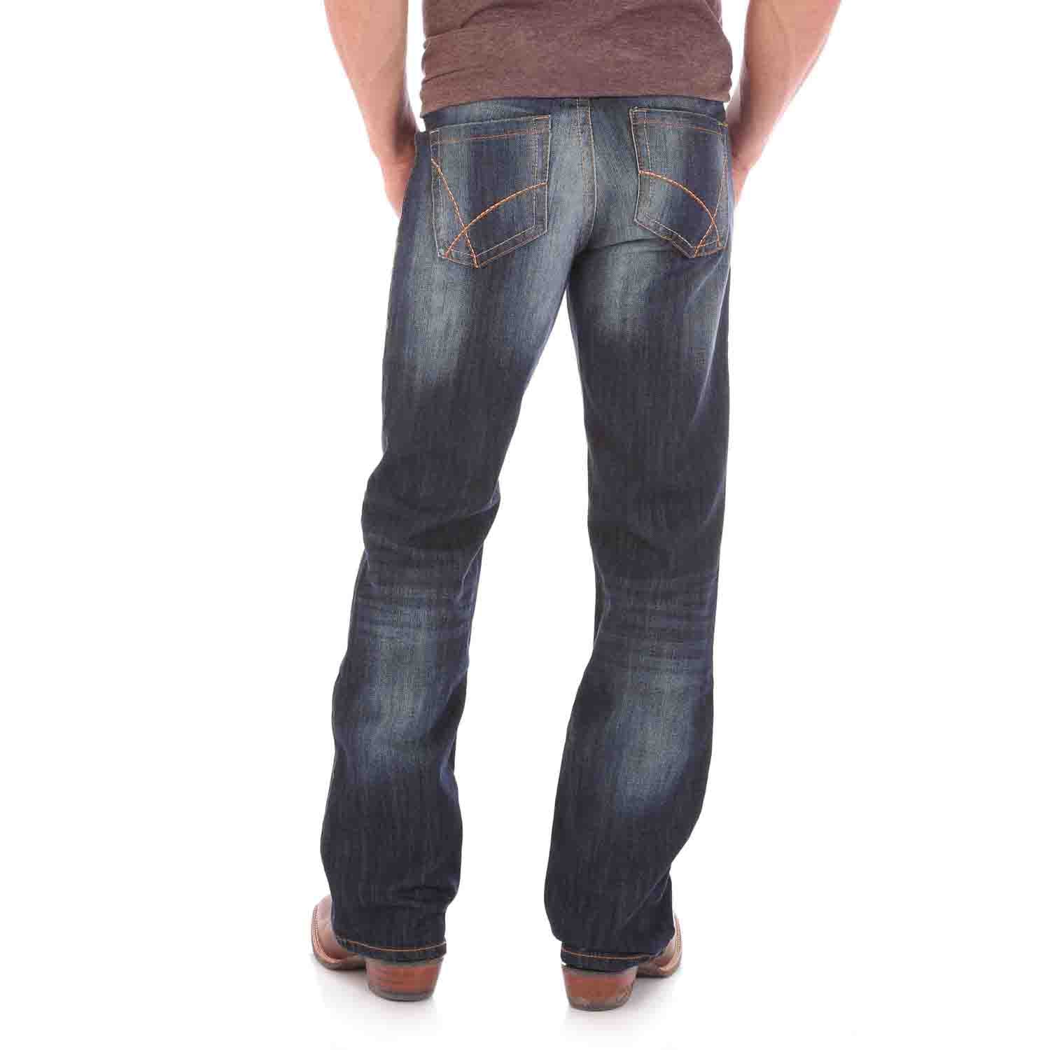 Wrangler 20X Slim Fit Vintage Boot Cut Jeans River Denim