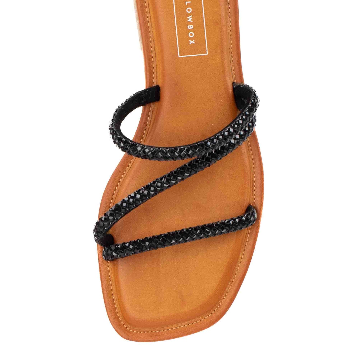 Yellow Box Darian Black Sandals