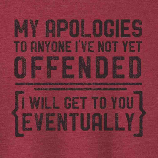 Apologies Tee Vintage Red