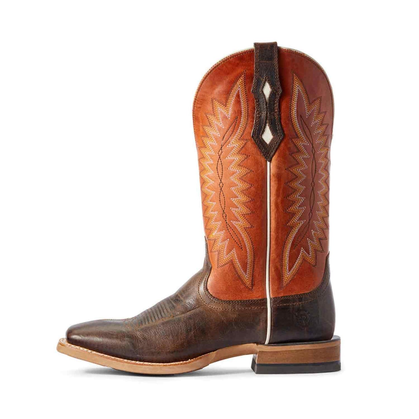 Ariat Mens Relentless Record Setter in Stout Brown-Rave Orange