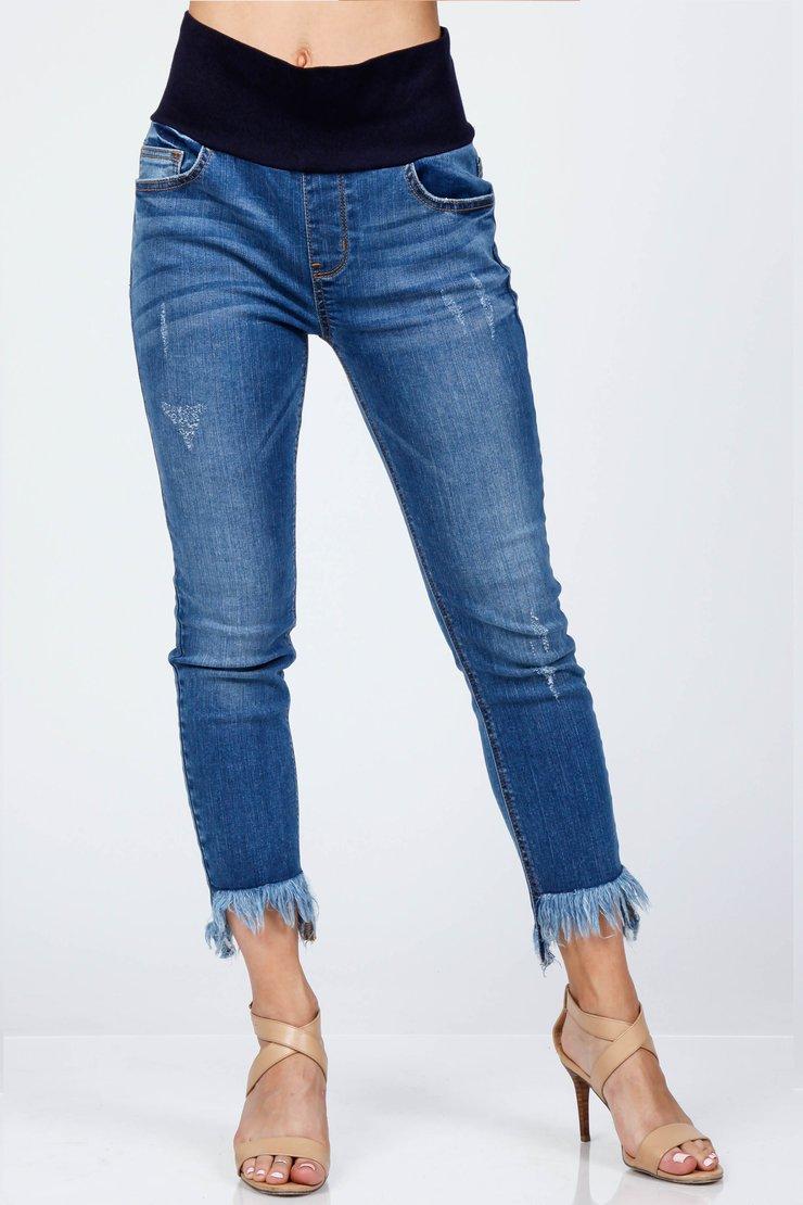 M Rena Crop Jeans Fray Hem Indg