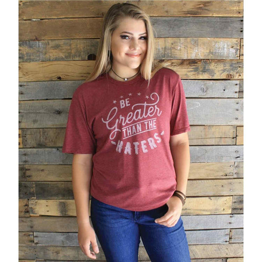 Be Greater Tee Vintage Cardinal