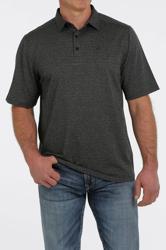 Cinch ArenaFlex SSL Polo Black Heather