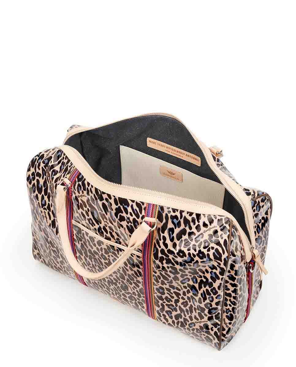 Consuela Blue Jag Weekender Bag
