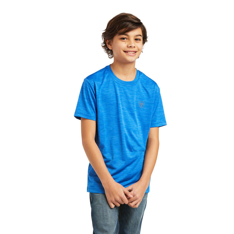 Ariat Boys Charger Tee Cerulean