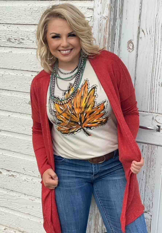 Callie's Leaf Heather Dust Tee