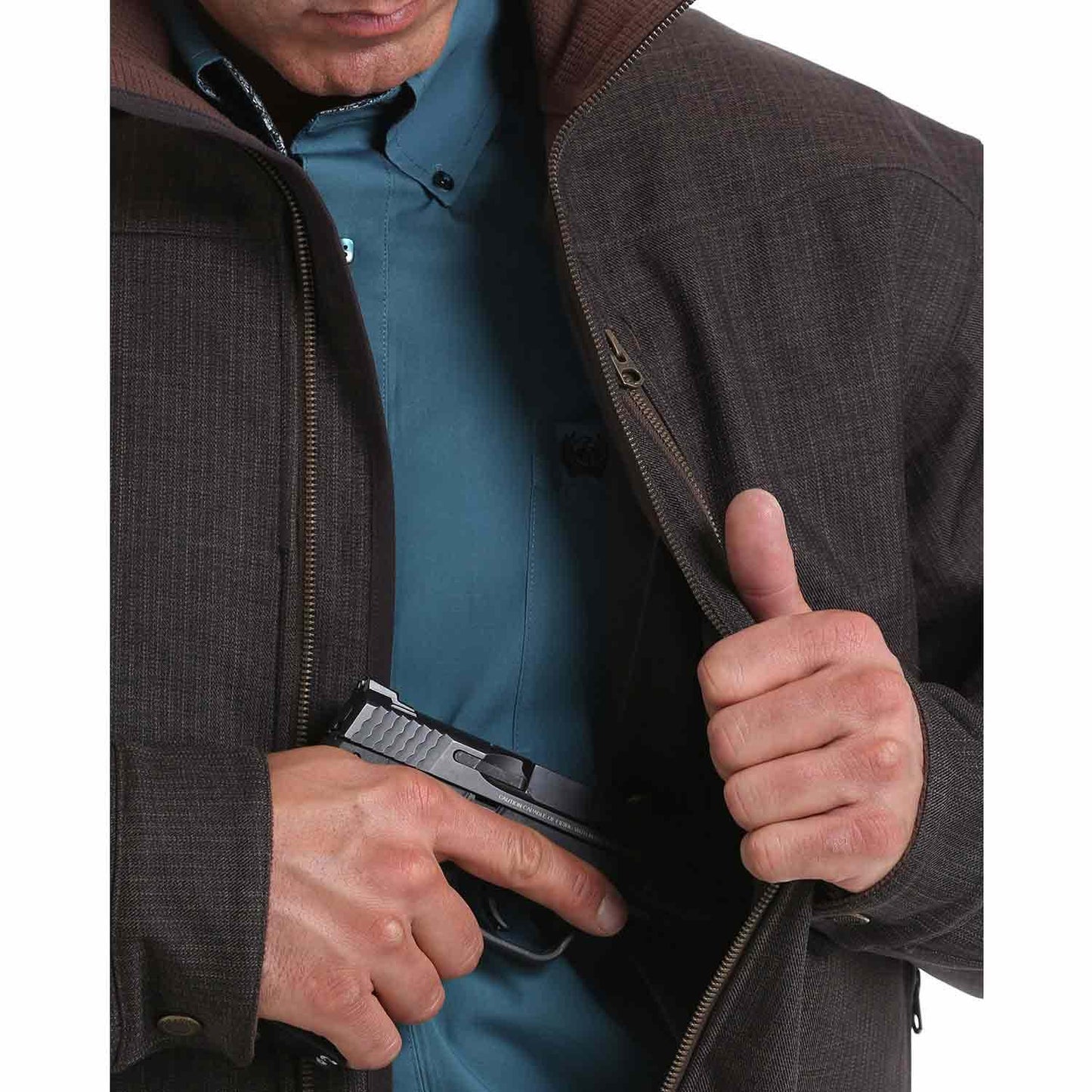 Cinch Concealed Carry Brown Jacket