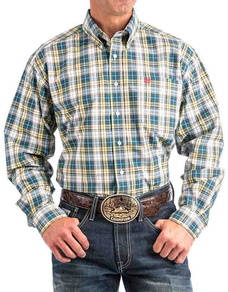 Cinch LSL Plaid Mulberry