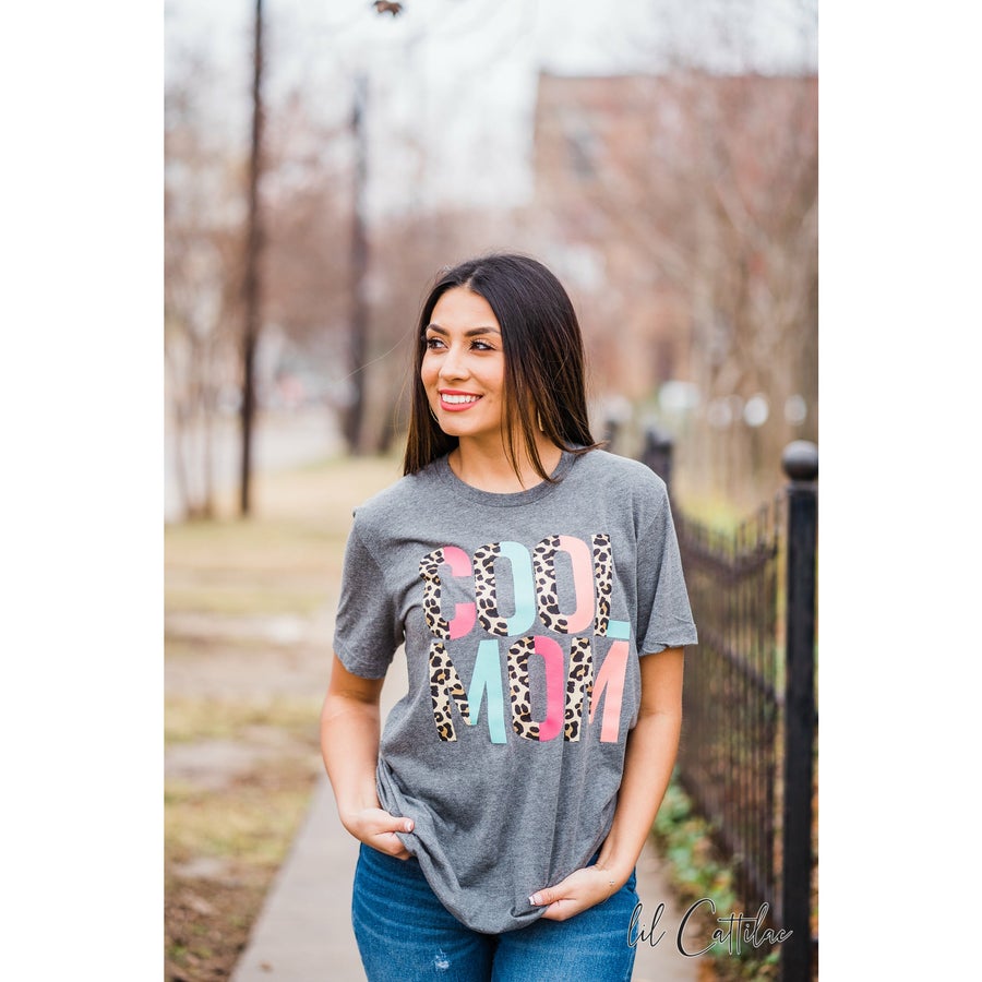 Cool Mom Tee Grey