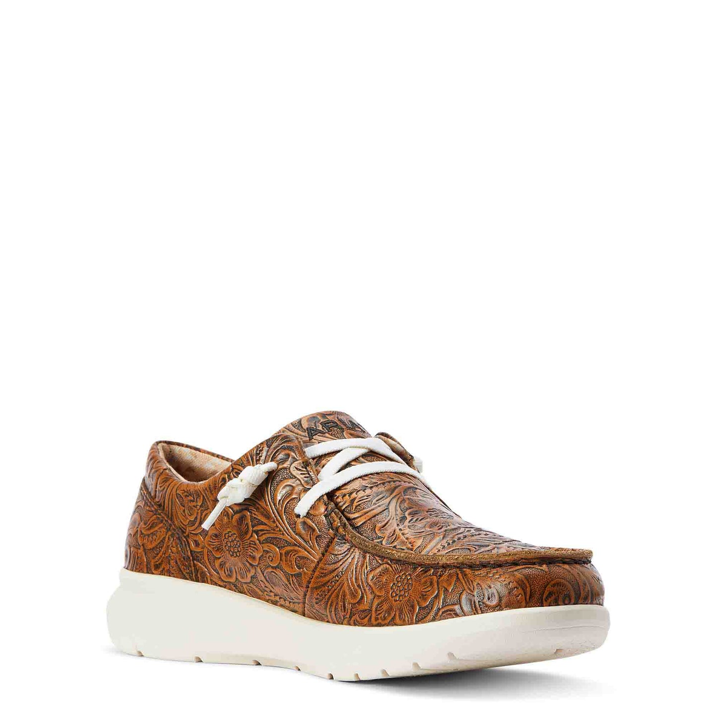 Womens Hilo Brown Floral Emboss