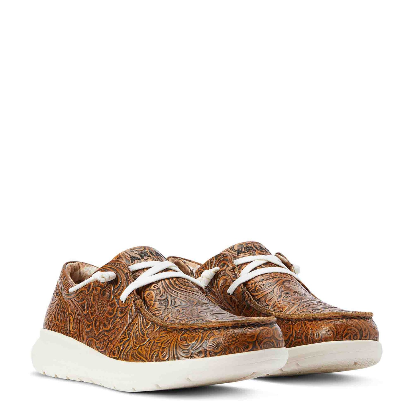 Womens Hilo Brown Floral Emboss