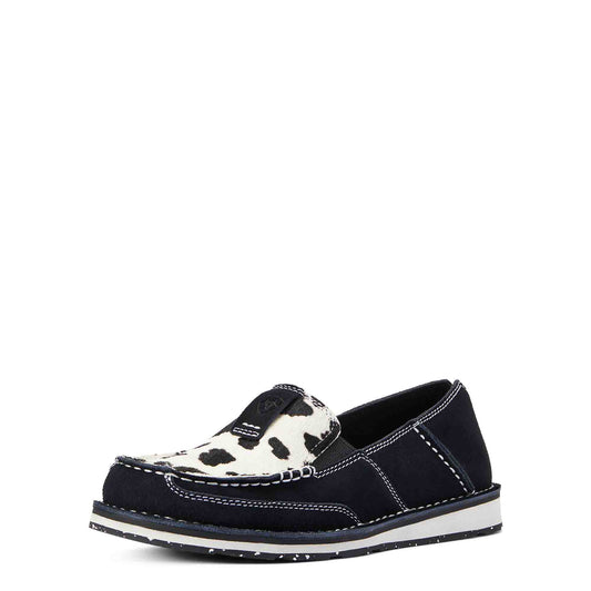 Cruiser Black Suede Black White Hair On