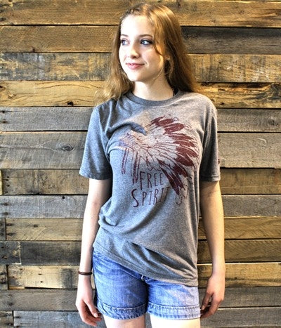 Free Spirit Tee Vintage Steel