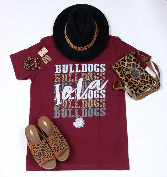 Iola Bulldogs Repeat Crew School Spirit Tee