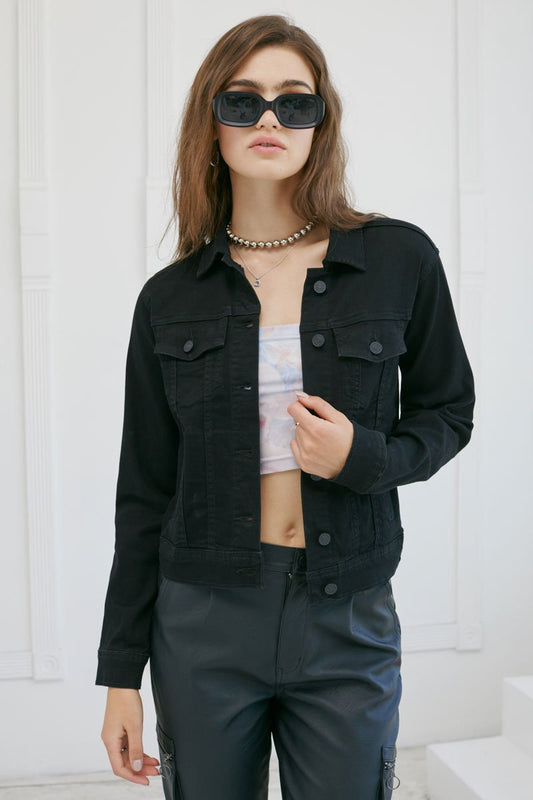 KanCan Lenox Black Trucker Jacket