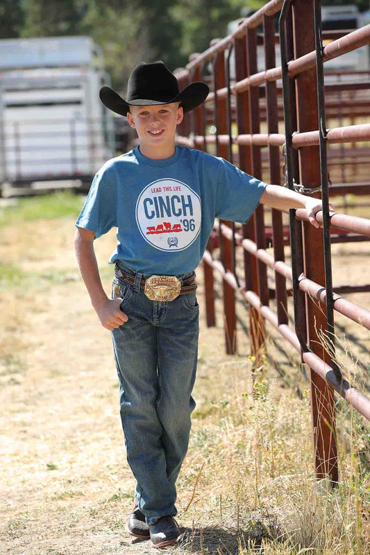 Cinch Boys Graphic Tee Short-Sleeve Blue