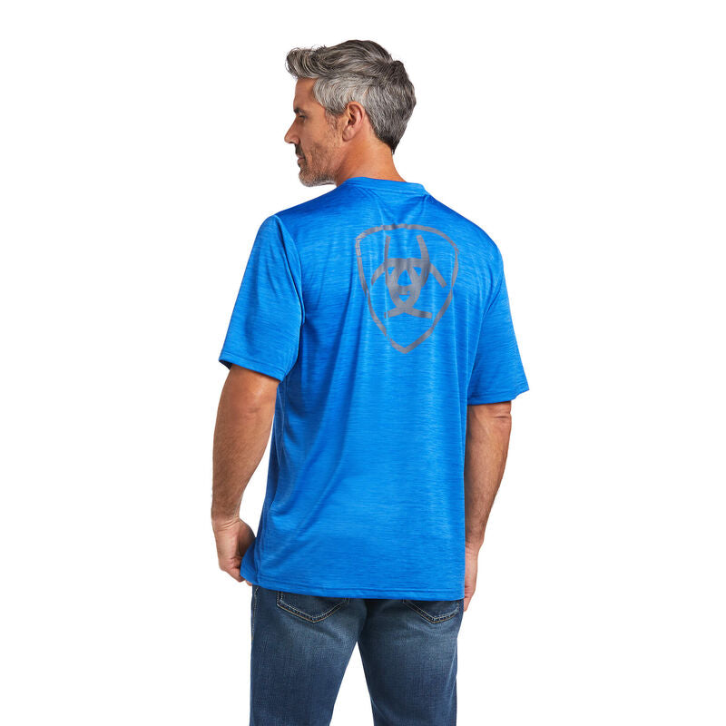 Ariat Mens Charger Tee Cerulean
