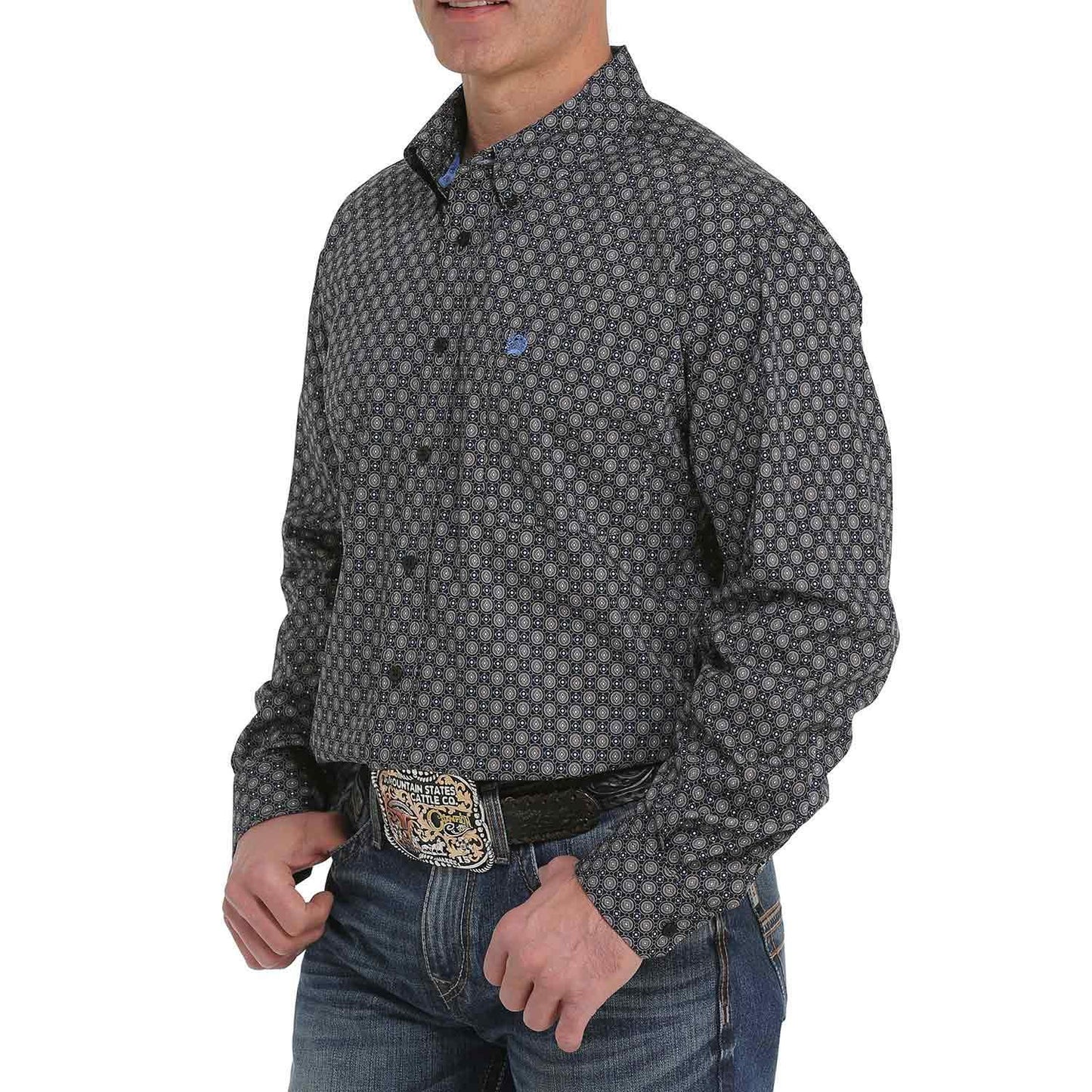 Cinch LSL Print BD Shirt Multi