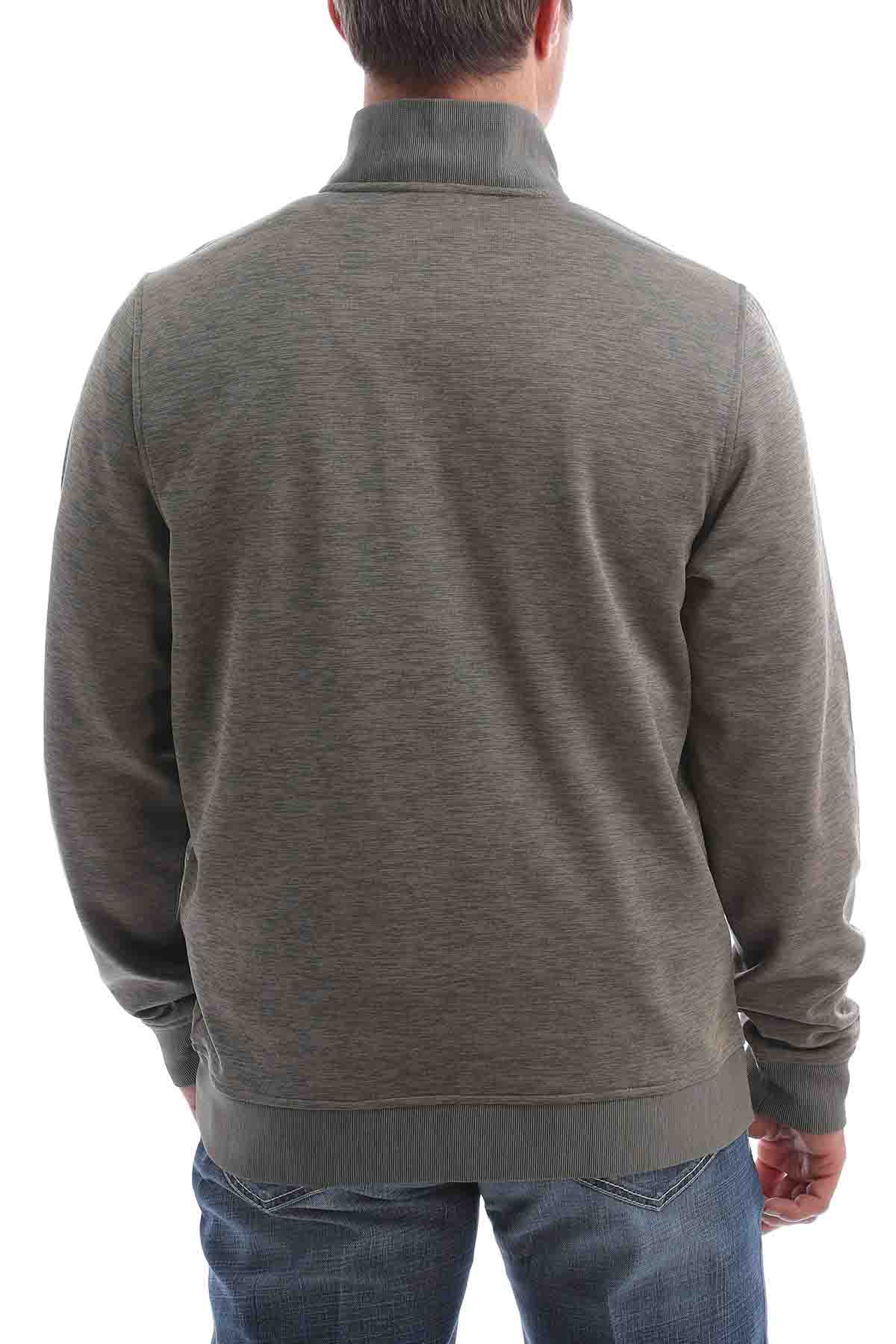 ¼ Zip Pullover Sweater Heather-Khaki