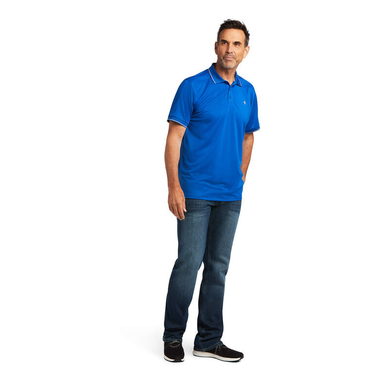 Ariat Polo Fitted Polo Cerulean