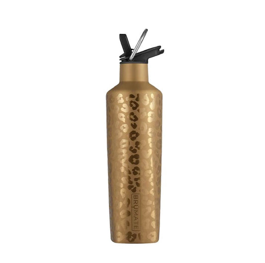 ReHydration Mini Bottle Gold Leopard