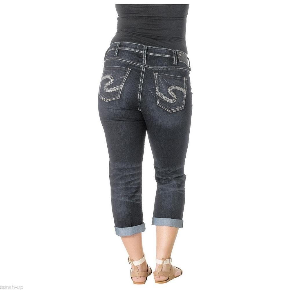 Silver Suki Plus Mid Capri Dark