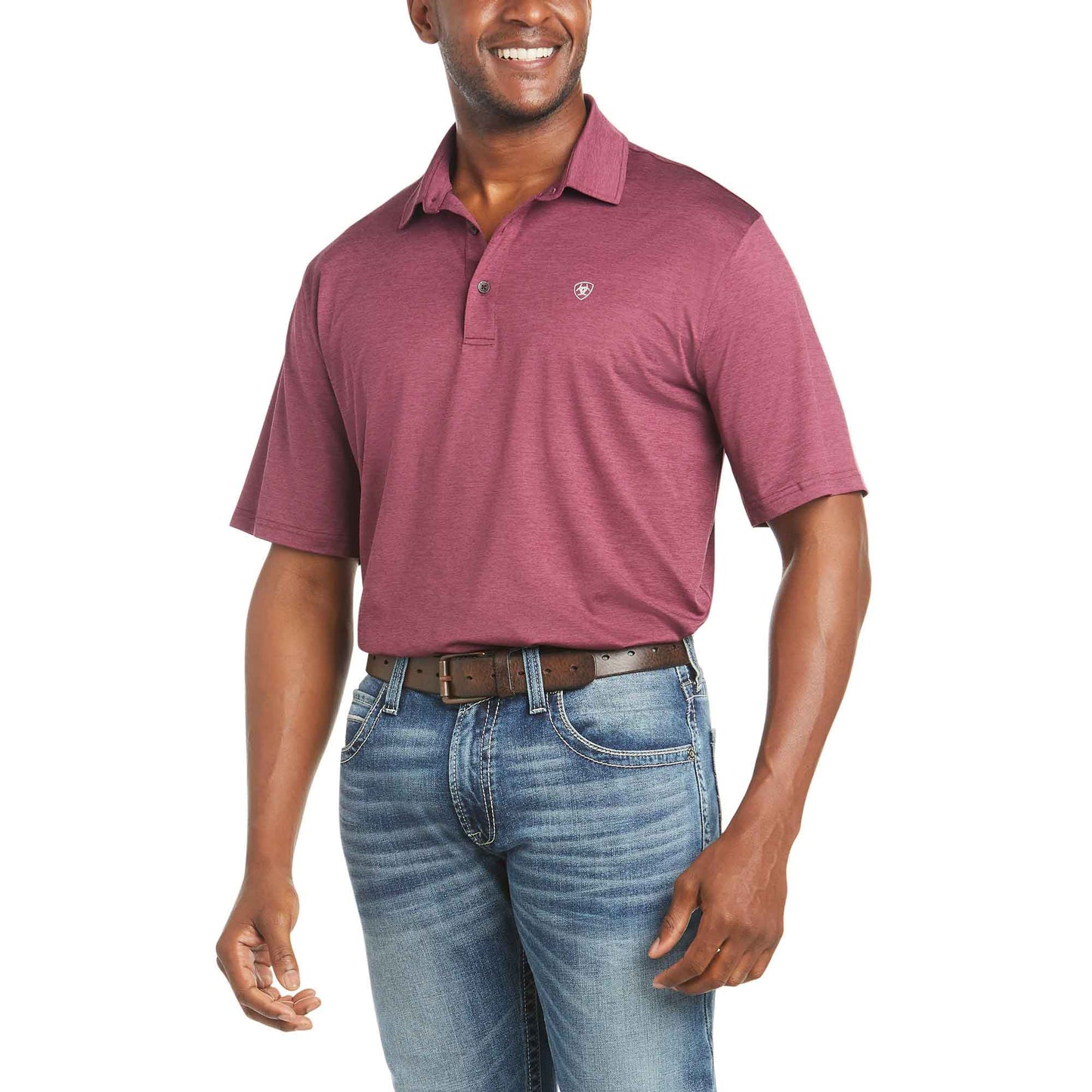 Ariat Mens Charger Polo Malbec