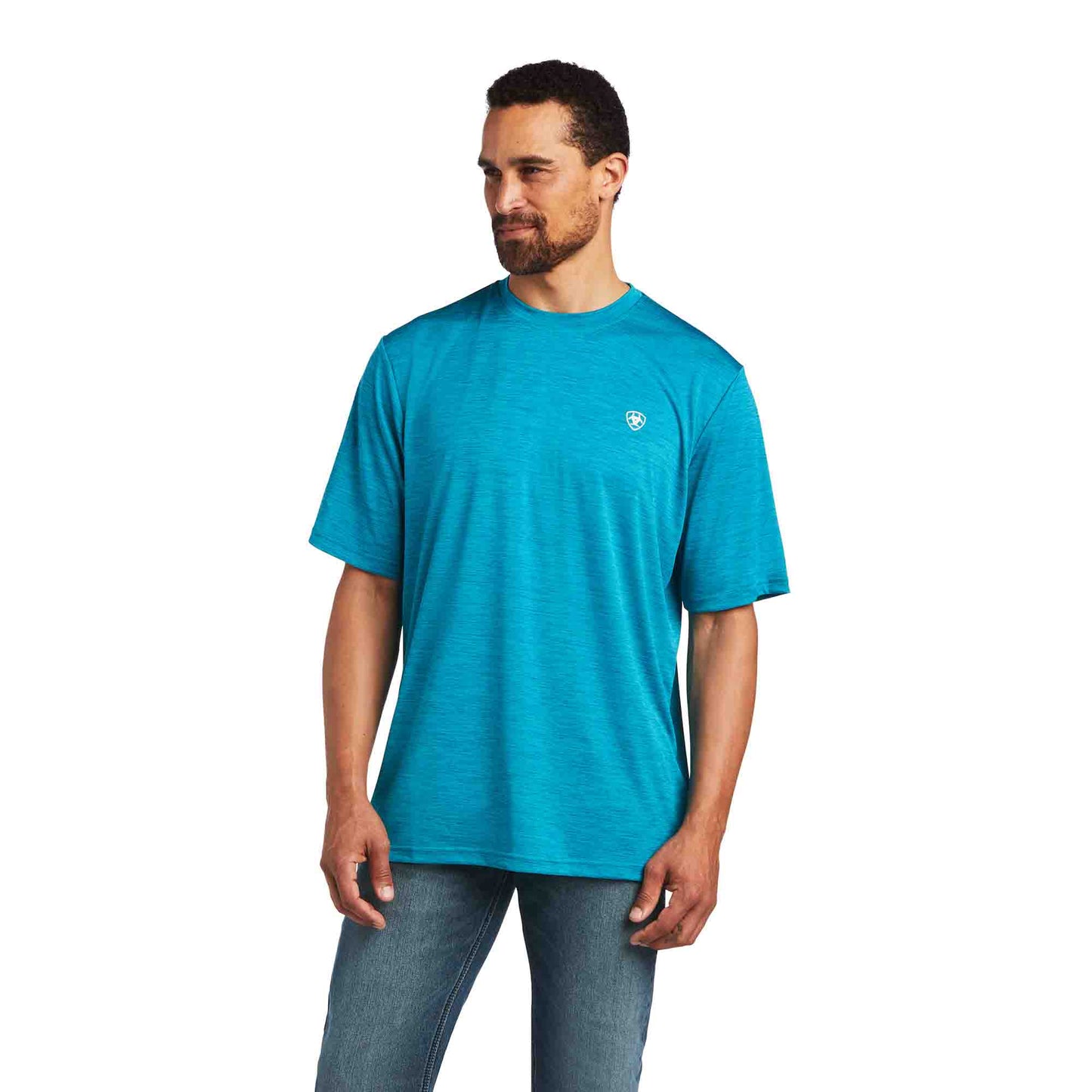 Ariat Mens Charger Tee Young Turq