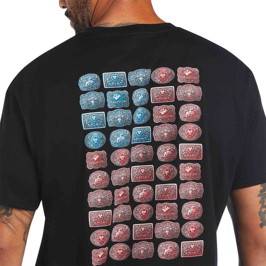 Ariat Buckle Flag Tee Black