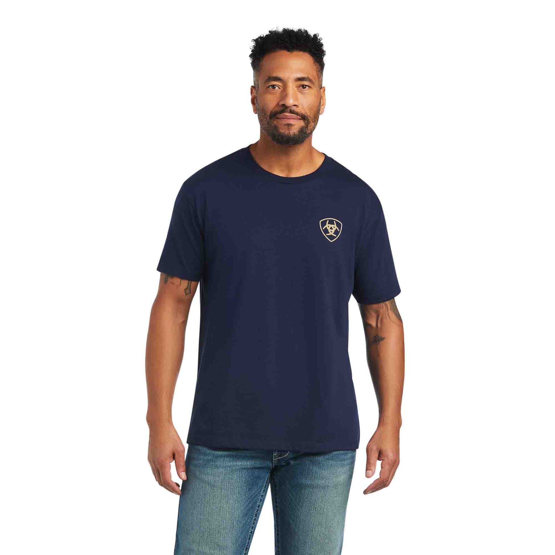 Ariat Monument Sunset Navy Tee