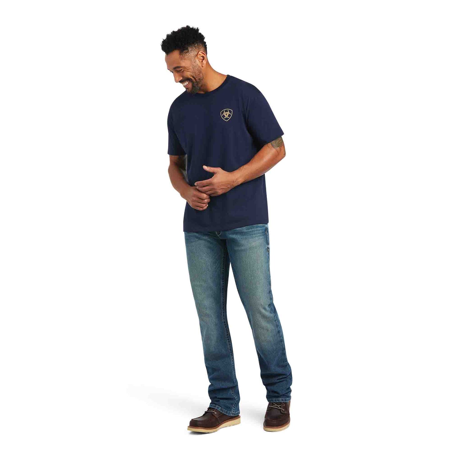 Ariat Monument Sunset Navy Tee