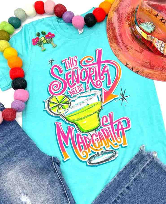 Senorita Margarita Tee Ocean