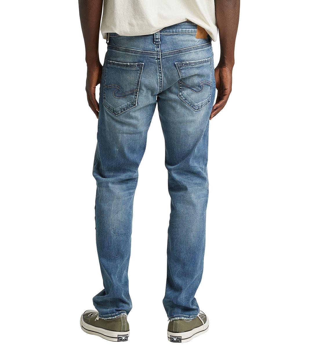 Mens Silver Jeans Eddie Medium Blue