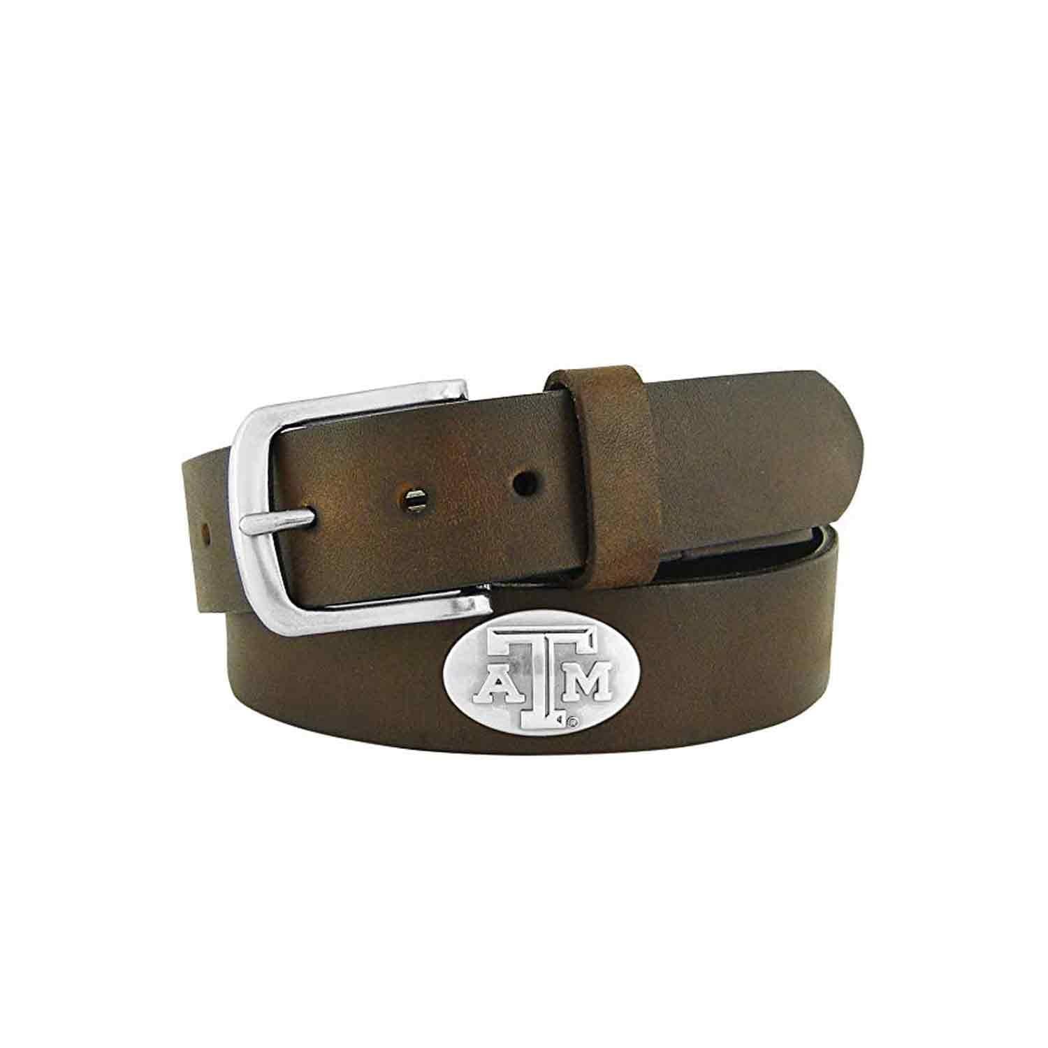 Leather Aggie Concho Belt