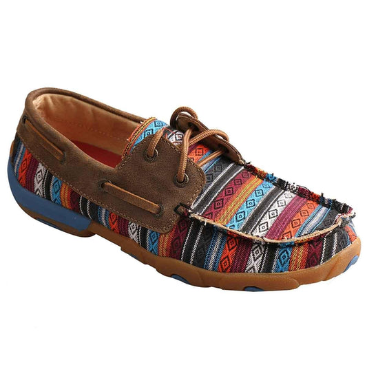 Womens Driving Moc Serape Bomber
