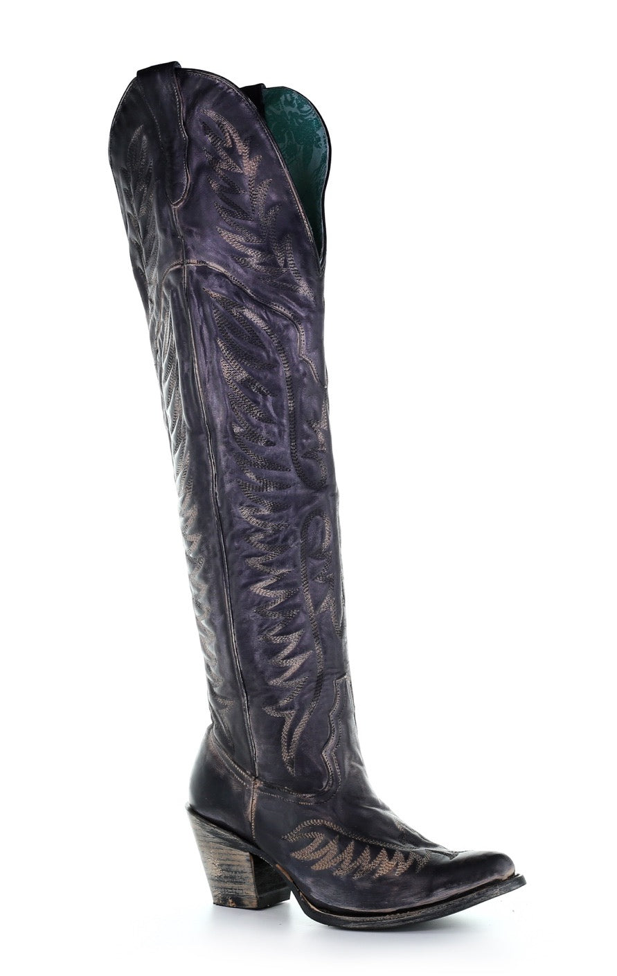 Corral Black Tall Western Boots