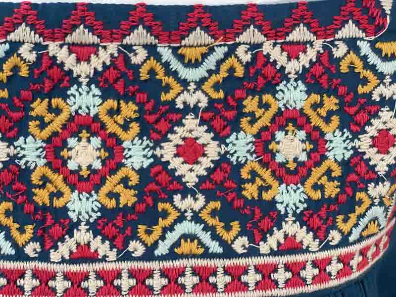 Avery Embroidered Top Teal