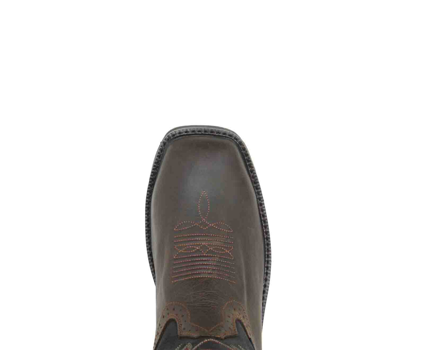 Wolverine Mens Rancher Steel Safety-Toe Work Boots Black-Brown