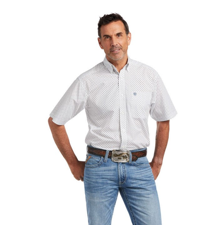 Ariat Mens Kaspar SSL Shirt White