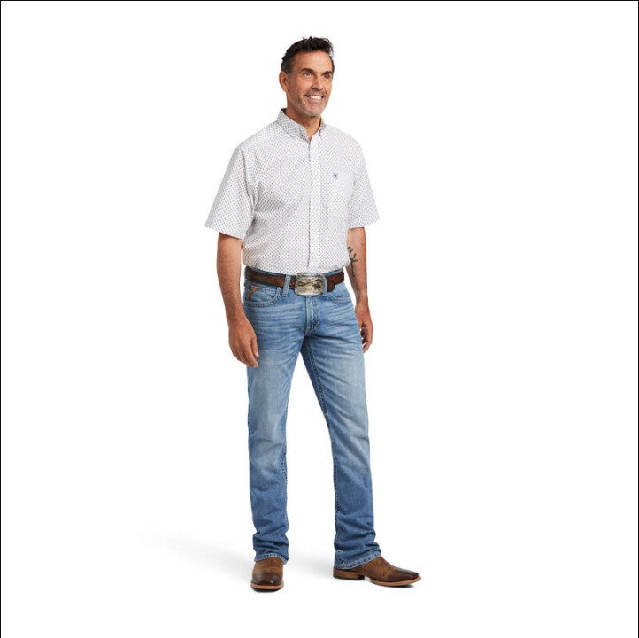 Ariat Boys Kaspar SSL Shirt Wht