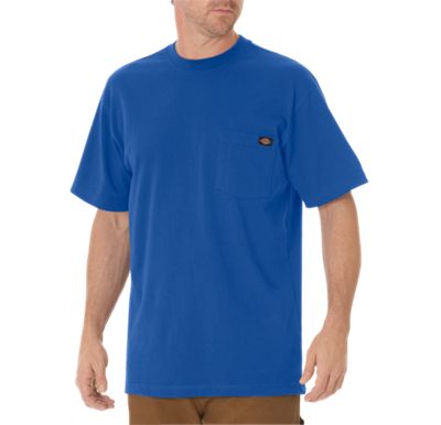 Short Sleeve Crew Neck Pocket Tee Royal